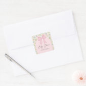 Sweet Beginnings Baby Shower Collection Sticker スクエアシール (封筒)