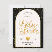 Sweet Beginnings: Minimalist Baby Shower  ノートカード (正面)