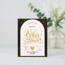 Sweet Beginnings: Minimalist Baby Shower  ノートカード