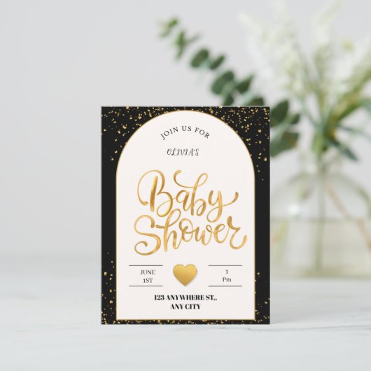 Sweet Beginnings: Minimalist Baby Shower  ノートカード (スタンド正面)