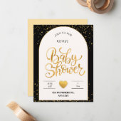 Sweet Beginnings: Minimalist Baby Shower  ノートカード (正面/裏面インサイチュ)