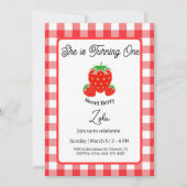 Sweet Berry Birthday Invitation Birthday Card 招待状 (正面)