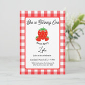 Sweet Berry Birthday Invitation Birthday Card 招待状 (スタンド正面)