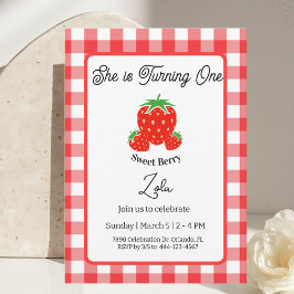 Sweet Berry Birthday Invitation Birthday Card 招待状