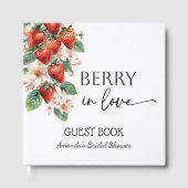 Sweet Berry in Love Strawberry Bridal Shower ゲストブック (正面)