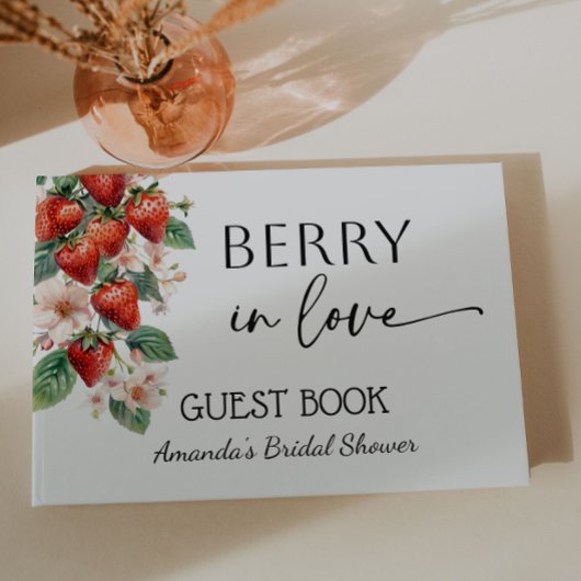 Sweet Berry in Love Strawberry Bridal Shower ゲストブック