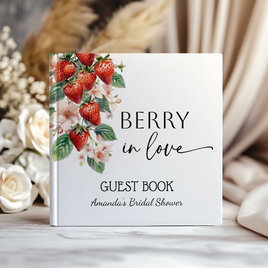 Sweet Berry in Love Strawberry Bridal Shower ゲストブック