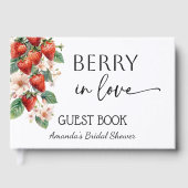 Sweet Berry in Love Strawberry Bridal Shower ゲストブック (正面)