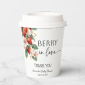 Sweet Berry in Love Strawberry Bridal Shower 紙コップ (裏面)