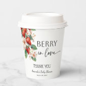 Sweet Berry in Love Strawberry Bridal Shower 紙コップ (正面)