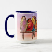 Sweet Bird Art on Mug Cup マグカップ (左)