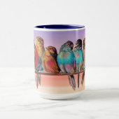 Sweet Bird Art on Mug Cup マグカップ (中央)