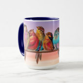 Sweet Bird Art on Mug Cup マグカップ (正面左)