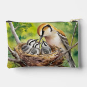 Sweet Bird Nest Painting アクセサリーポーチ (裏面)