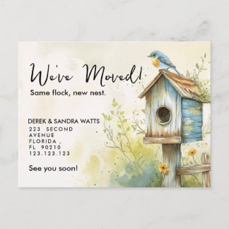 Sweet Birdhouse 新居お知らせポストカード 案内ポストカード