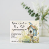 Sweet Birdhouse 新居お知らせポストカード 案内ポストカード (スタンド正面)