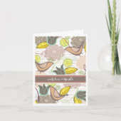 Sweet Birdsフローラガーデンサンキューフォトカード サンキューカード (正面)