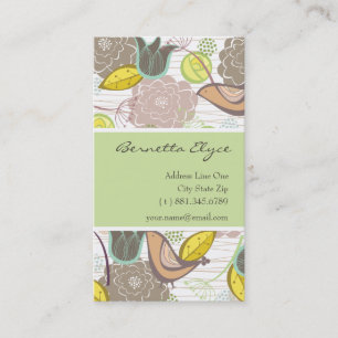 Sweet Birds & お洒落 Garden Profile Card(Sweet Birds  名刺