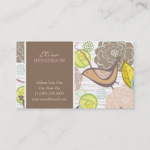 Sweet Birds & お洒落 Garden Profile Card(Sweet Birds 名刺