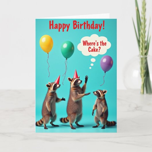 Sweet Birthday Forest Friends Card カード (正面)