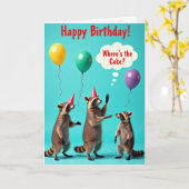 Sweet Birthday Forest Friends Card カード (黄色い花)