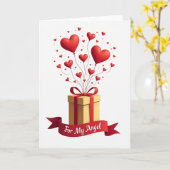 Sweet Birthday Hearts カード (黄色い花)