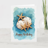 Sweet Birthday Ocean Art カード (正面)