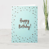 Sweet Birthday Piped Script カード (正面)