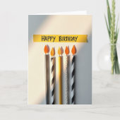 Sweet Birthday Tapers Card カード (正面)