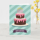 Sweet Birthday Two Tier Card カード (黄色い花)