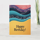 Sweet Birthday Wave カード (正面)