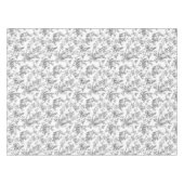 Sweet Black Bunny Rabbits French Toile テーブルクロス (正面(横))