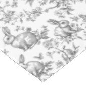 Sweet Black Bunny Rabbits French Toile テーブルクロス (アングル)