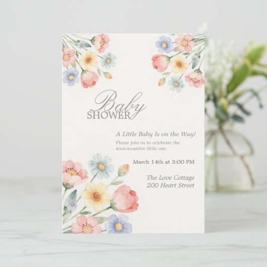 Sweet Bloom Invitation 招待状 (スタンド正面)