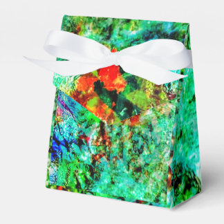 Sweet blue abstract Favor Box,オーシャンブルーで癒される フェイバーボックス