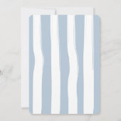 Sweet Blueberries Baby Shower 招待状 (裏面)