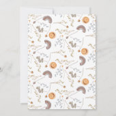 Sweet Boho Clothesline Girl Baby Shower 招待状 (裏面)