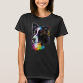 Sweet Border Collie Dog Portrait_6 Tシャツ (正面)