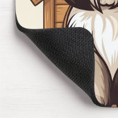 Sweet Brown and White Shih Tzu マウスパッド