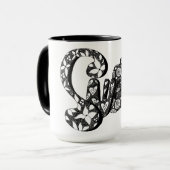 Sweet, Bubble Letter Art, Boho, Hippie Art マグカップ (正面左)