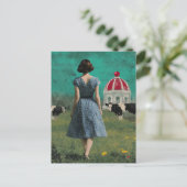 Sweet Building in the Surreal Dairy Pasture ポストカード (スタンド正面)