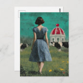 Sweet Building in the Surreal Dairy Pasture ポストカード (正面/裏面)