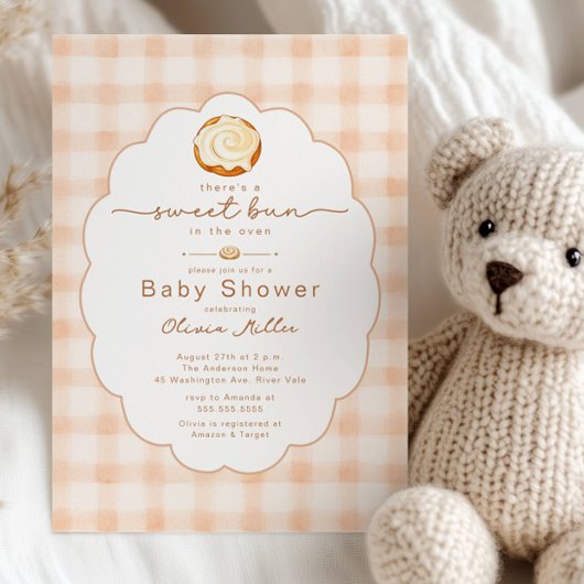 Sweet Bun Baby Shower Invitation 招待状