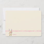 Sweet Bunny写真誕生のお知らせ 案内状 (裏面)