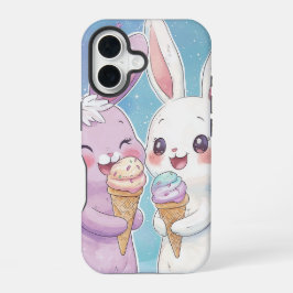 Sweet Bunny Bliss - かわいいアニメのスマホケース iPhone 16ケース