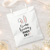 Sweet Bunny Ears Some Bunny Loves You Easter フェイバーバッグ (クリップ留めされた状態)