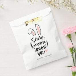 Sweet Bunny Ears Some Bunny Loves You Easter フェイバーバッグ