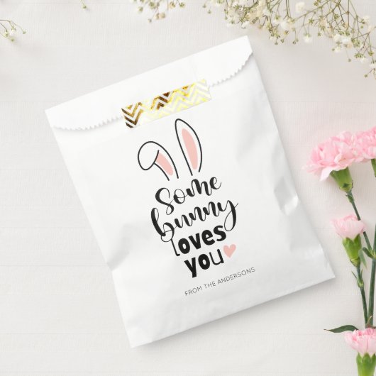 Sweet Bunny Ears Some Bunny Loves You Easter フェイバーバッグ (封をした状態)