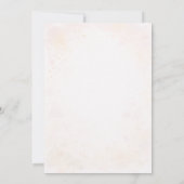 Sweet Bunny & Floral Teapot Baby Shower  招待状 (裏面)