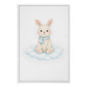 Sweet Bunny Illustration – Premium Nursery Wall Ar ポスター (正面)
